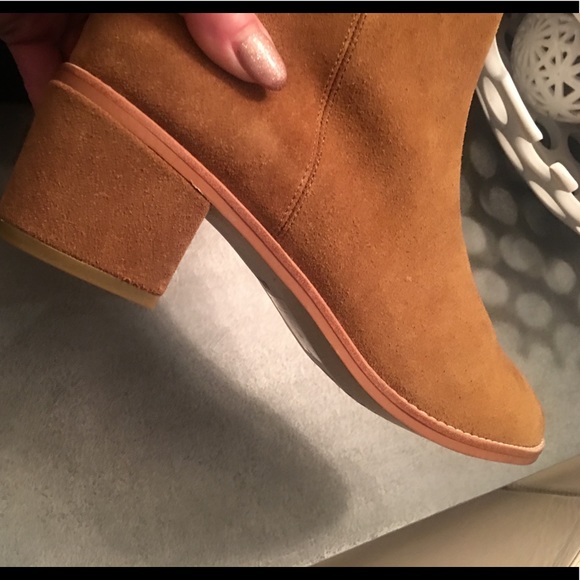 Sol Sana Cognac suede ankle boots, size 40/9.5 - Picture 8 of 8